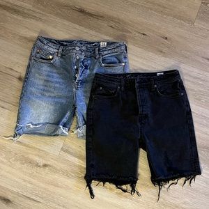 Free people “we the free” button fly denim shorts
